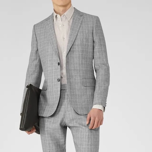 Reiss Other - REISS STANLEY SLIM FIT GREY BLAZER SIZE 38 or M
